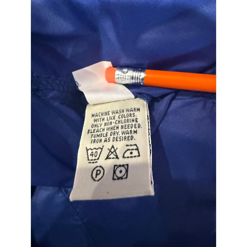 Eddie Bauer Windbreaker Jacket Mens XL Blue Gorpcore Vintage Hooded Full Zip - Picture 8 of 8